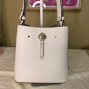 Kate Spade White Bucket Shoulder Bag